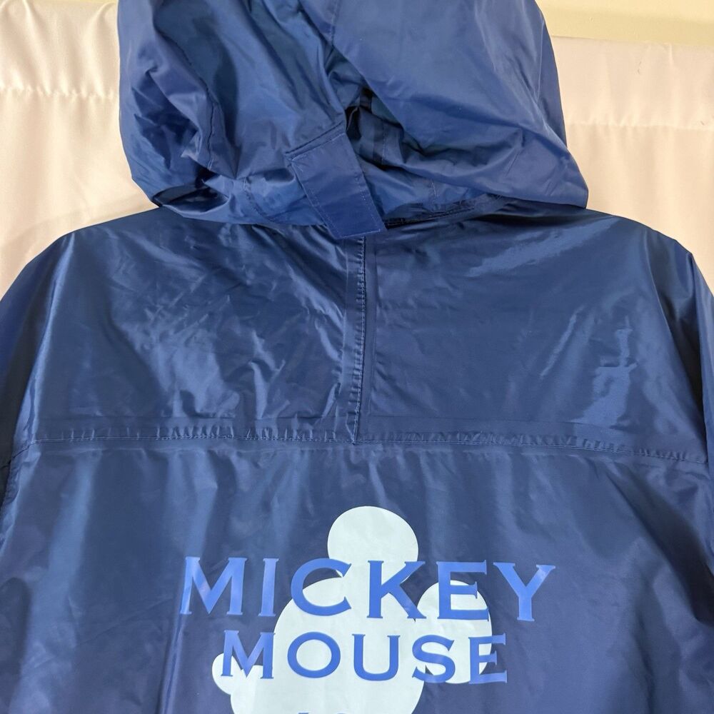 Disney Mickey Mouse 1928 Windbreaker Unisex Large XL Blue Full Zip Hooded - Picture 7 of 9